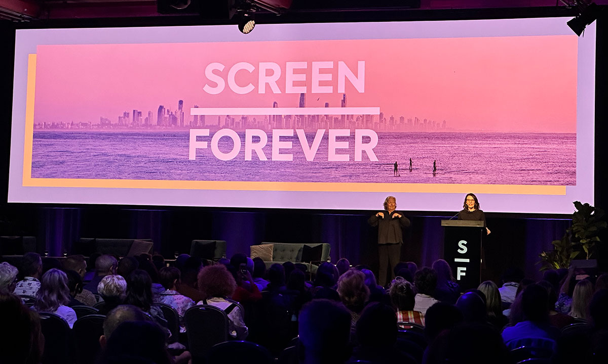 Dr Belinda Burns Acting Chief Executive Officer of Screen Queensland opens Screen Forever